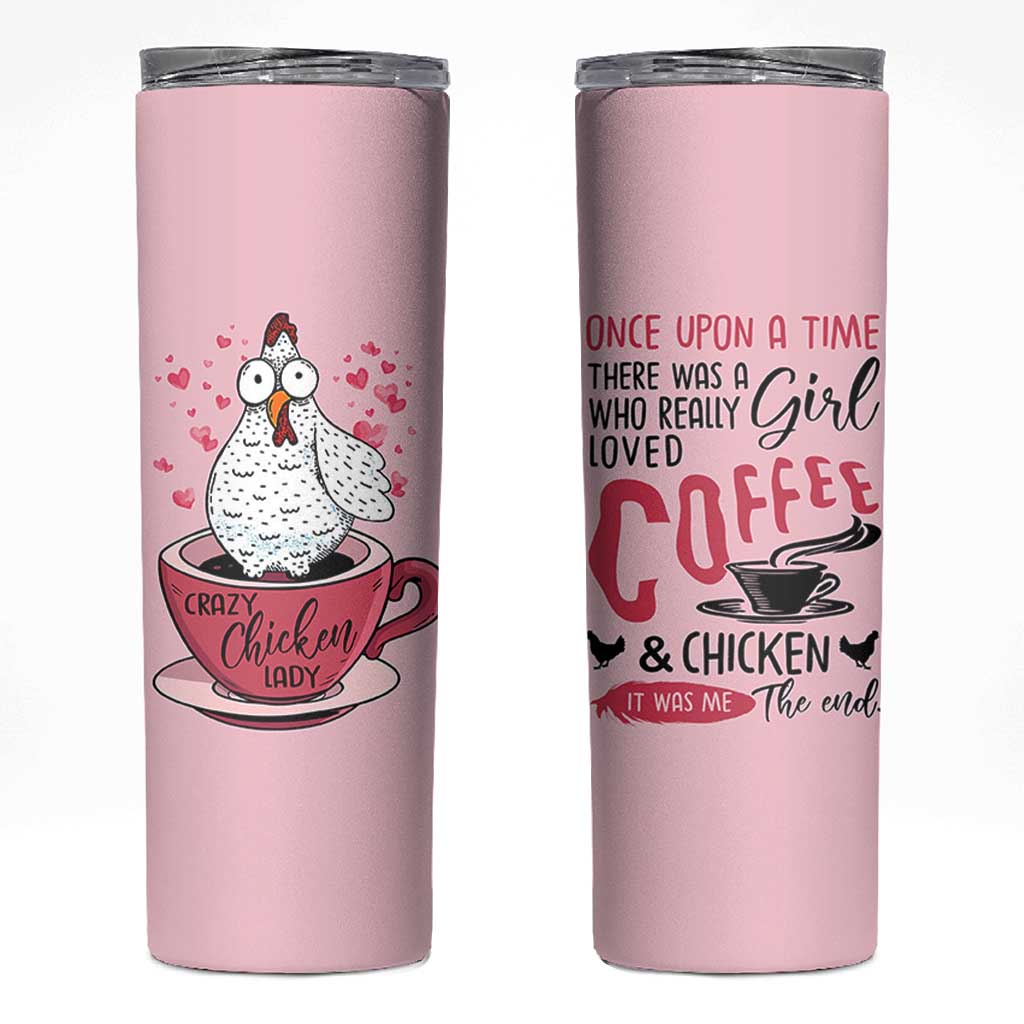 Crazy Chicken Lady Skinny Tumbler Funny Farmhouse Garden Animal Lover Gifts