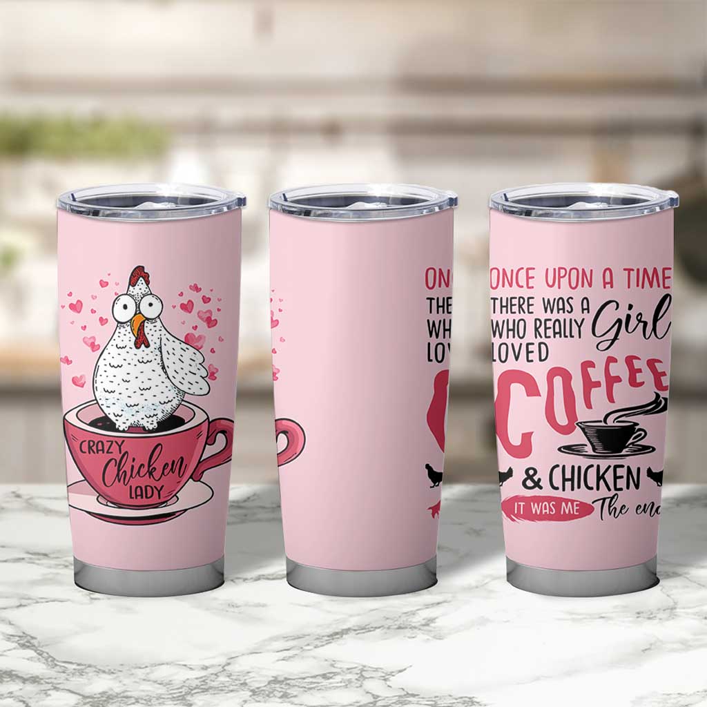 Crazy Chicken Lady Tumbler Cup Funny Farmhouse Garden Animal Lover Gifts