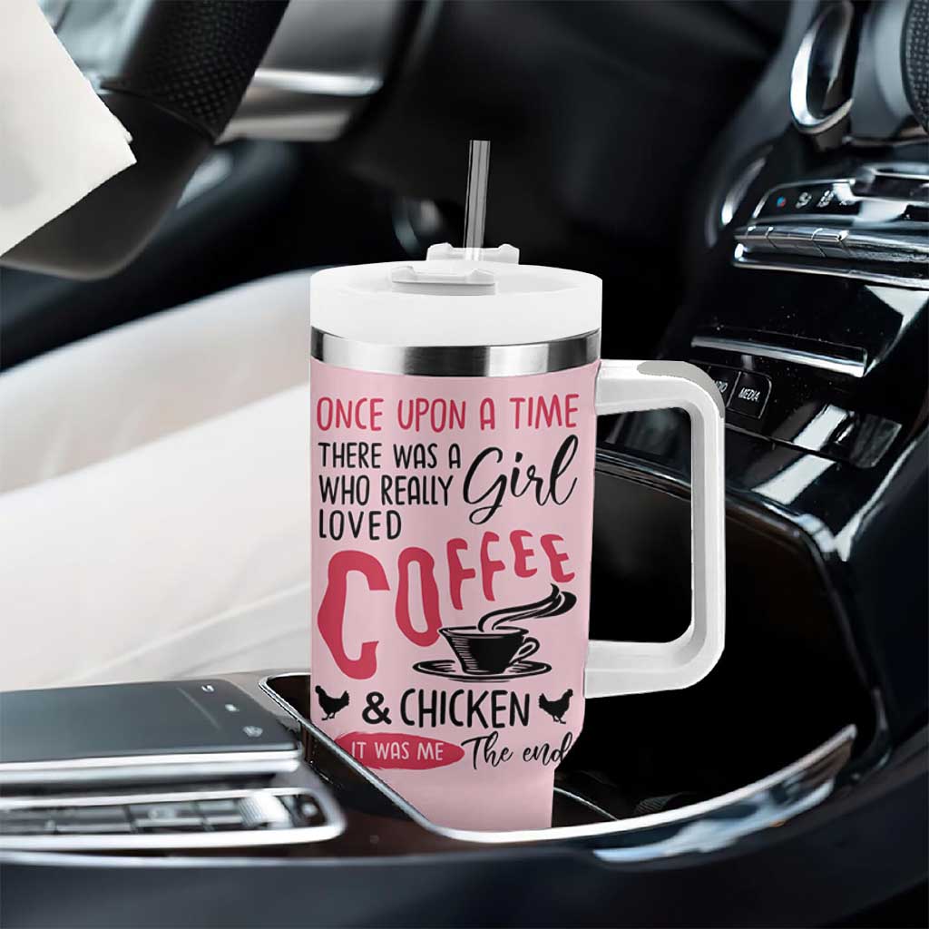Crazy Chicken Lady Tumbler With Handle Funny Farmhouse Garden Animal Lover Gifts