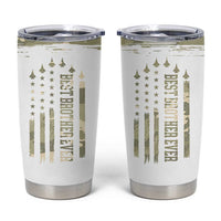 Best Brother Ever Tumbler Cup Camo US Flag Gifts From Sisters Siblings