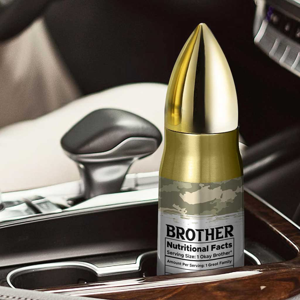 Funny Brother Gifts Bullet Tumbler I Smile Because You Are My Brothers Camo