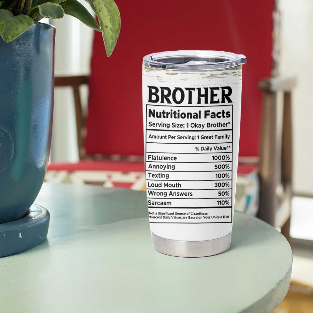 Funny Brother Gifts Tumbler Cup I Smile Because You Are My Brothers Camo