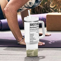 Funny Brother Gifts Tumbler With Handle I Smile Because You Are My Brothers Camo