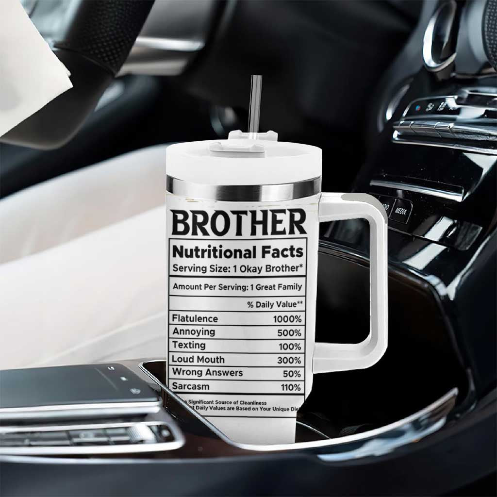 Funny Brother Gifts Tumbler With Handle I Smile Because You Are My Brothers Camo
