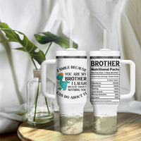 Funny Brother Gifts Tumbler With Handle I Smile Because You Are My Brothers Camo