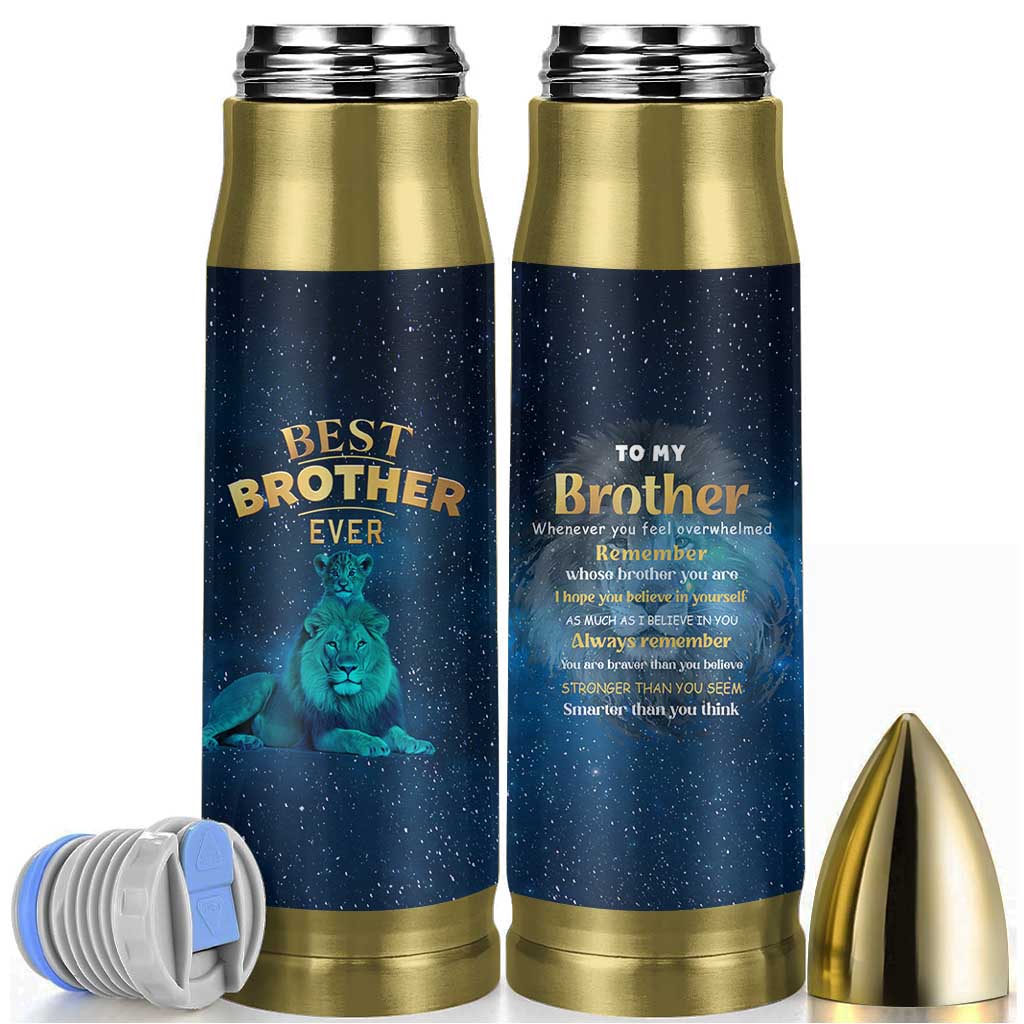 Best Brother Ever Bullet Tumbler Brothers Adult Big Brother Gifts Lion
