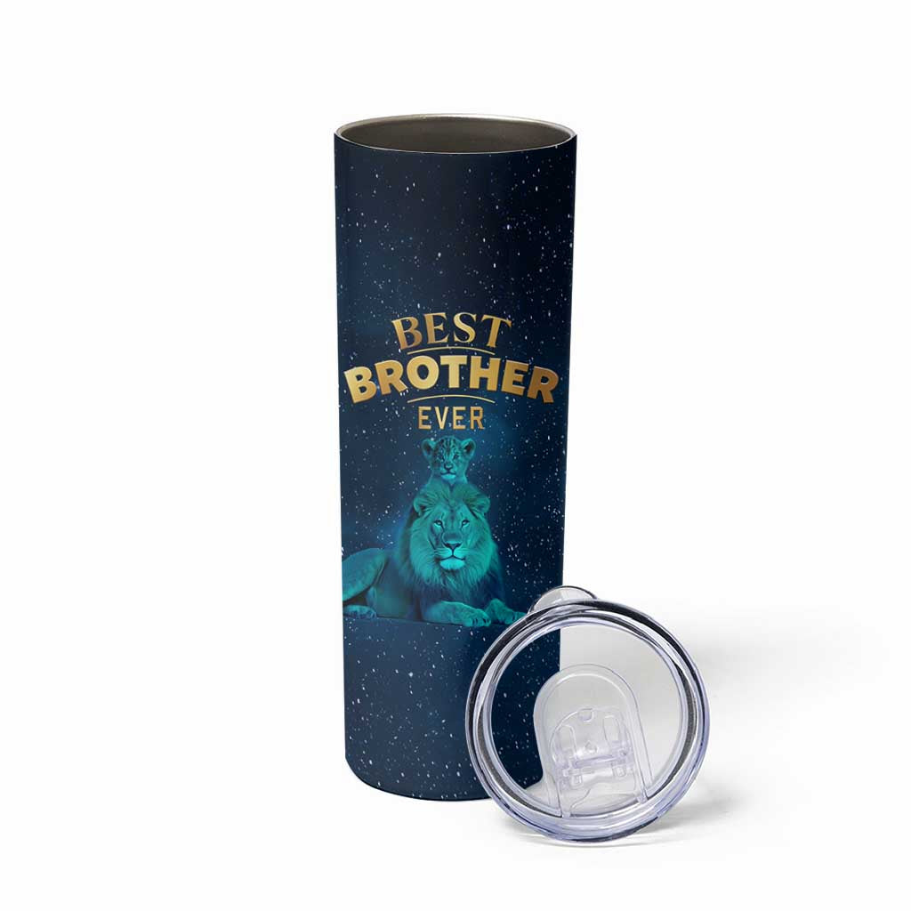Best Brother Ever Skinny Tumbler Brothers Adult Big Brother Gifts Lion