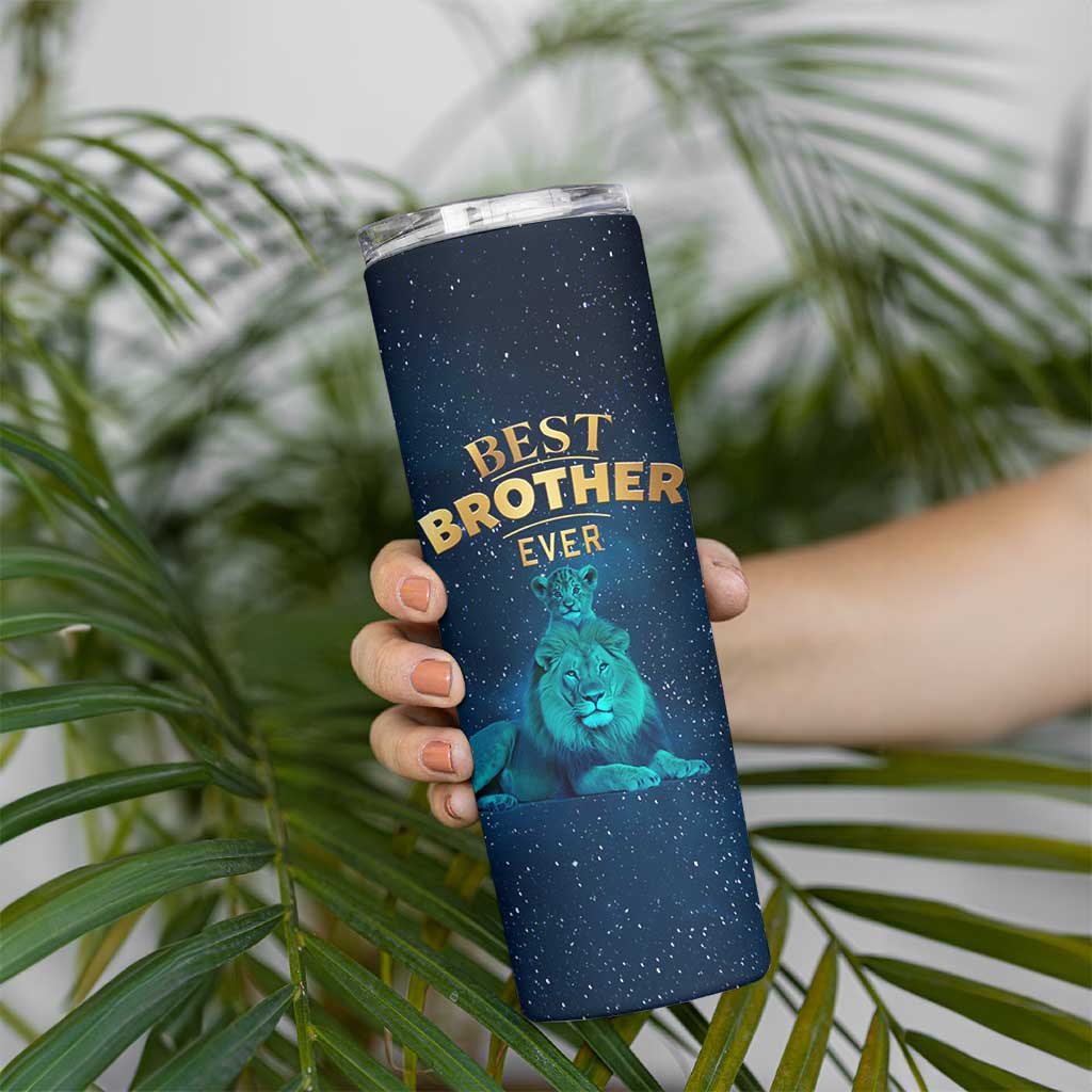 Best Brother Ever Skinny Tumbler Brothers Adult Big Brother Gifts Lion