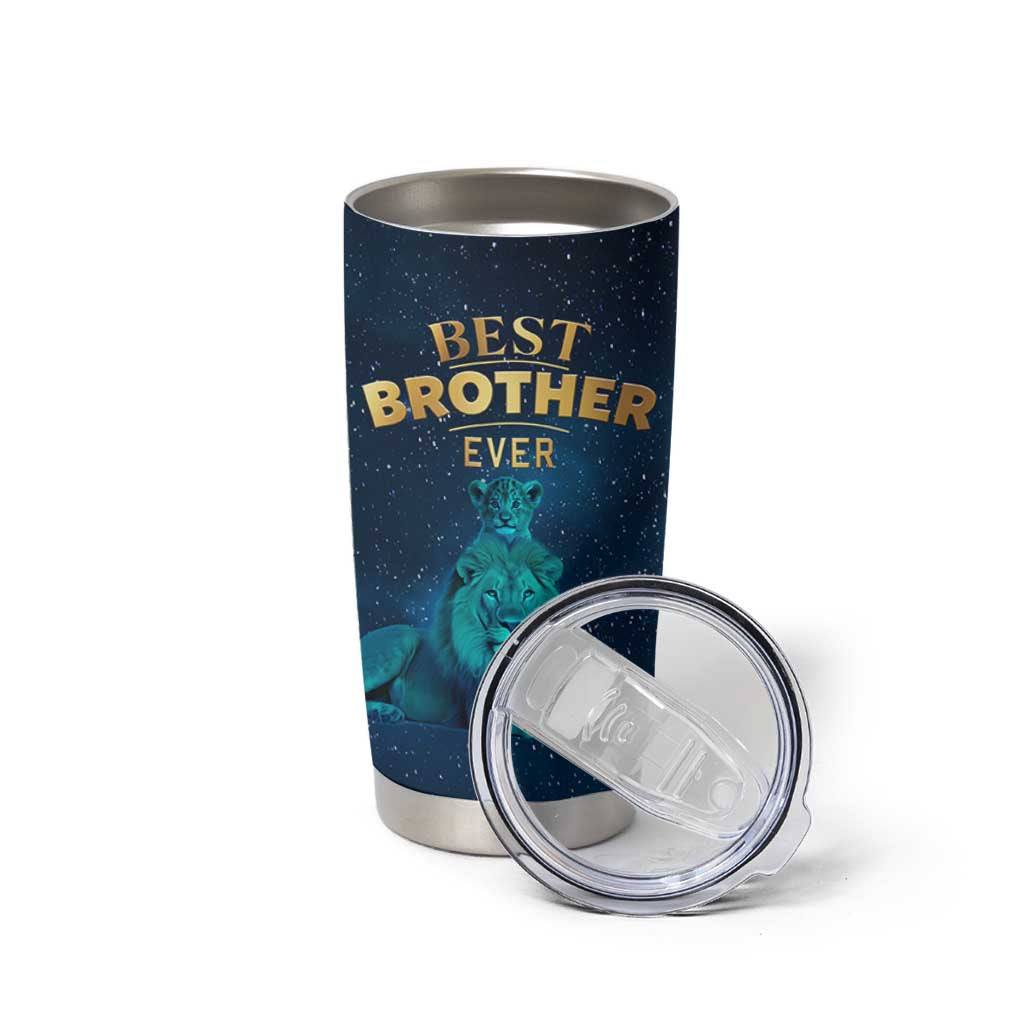 Best Brother Ever Tumbler Cup Brothers Adult Big Brother Gifts Lion