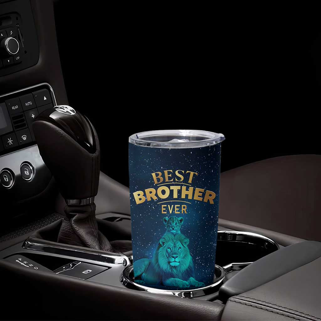 Best Brother Ever Tumbler Cup Brothers Adult Big Brother Gifts Lion