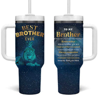 Best Brother Ever Tumbler With Handle Brothers Adult Big Brother Gifts Lion