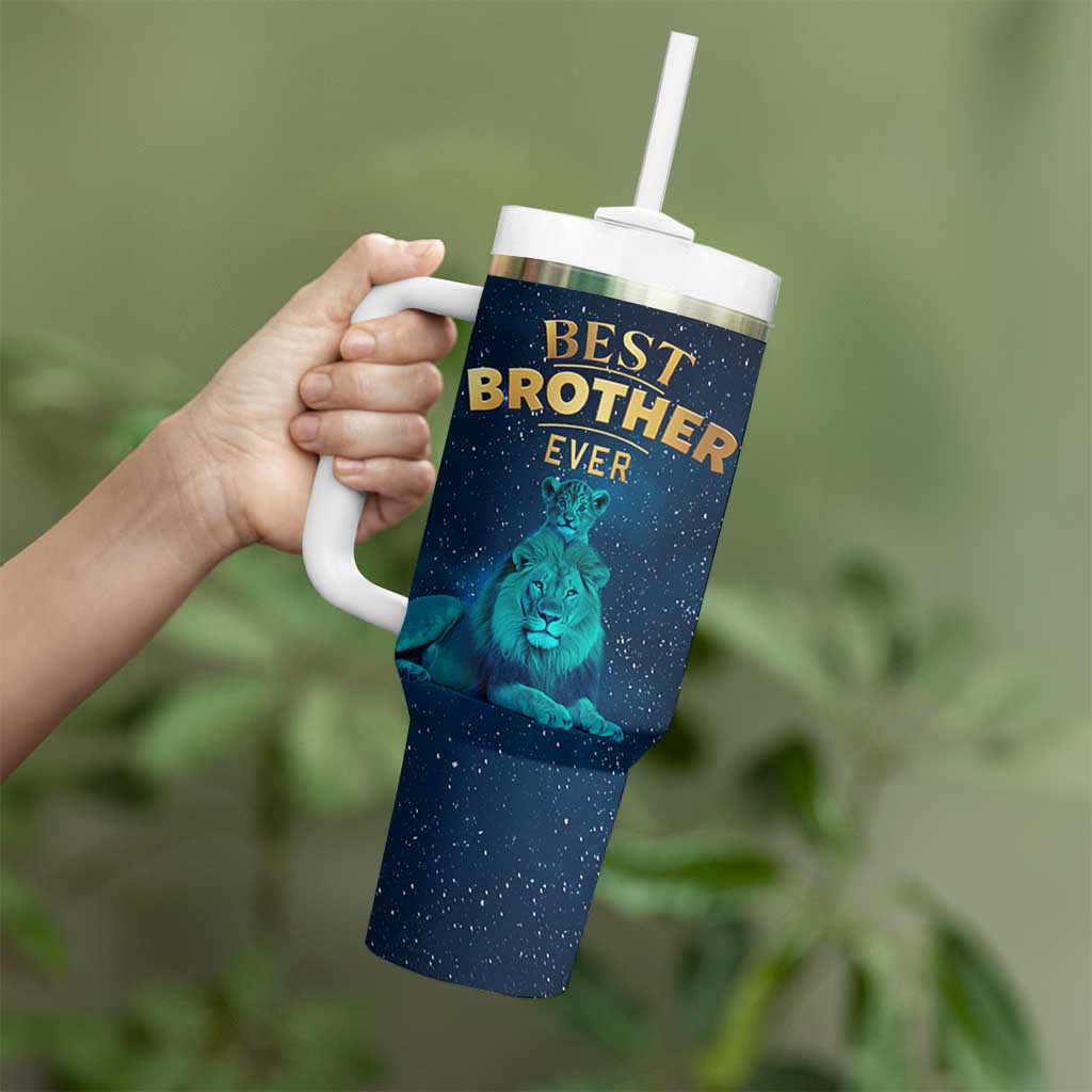 Best Brother Ever Tumbler With Handle Brothers Adult Big Brother Gifts Lion