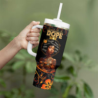 Afro Woman Tumbler With Handle Black Women Unapologetically Dope Juneteenth Black History Afican Roots