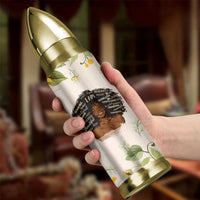 Christian Gifts for Black Women Bullet Tumbler Sunflower African American Afro Black Girl Encouragement Religious Gift - Wonder Print Shop