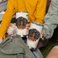 Christian Gifts for Black Women Tumbler Cup Sunflower African American Afro Black Girl Encouragement Religious Gift - Wonder Print Shop