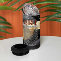 Bible Emergency Numbers 4 in 1 Can Cooler Tumbler Bible Verse Religious Gifts For Afro Women