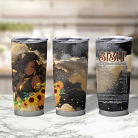 Bible Emergency Numbers Tumbler Cup Bible Verse Religious Gifts For Afro Women
