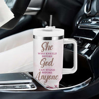 African American Gifts For Women Tumbler With Handle Cherry Blossom Flowers Bible Verse Religious Gifts For Afro Women