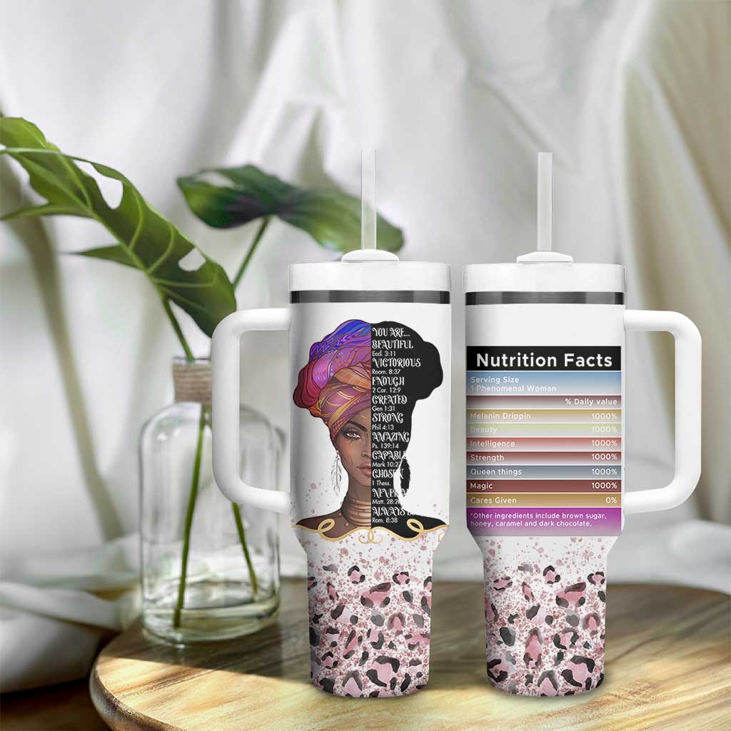 Christian Gifts For Afro Women Tumbler With Handle You Are Bible Verse Religious Gifts Leopard