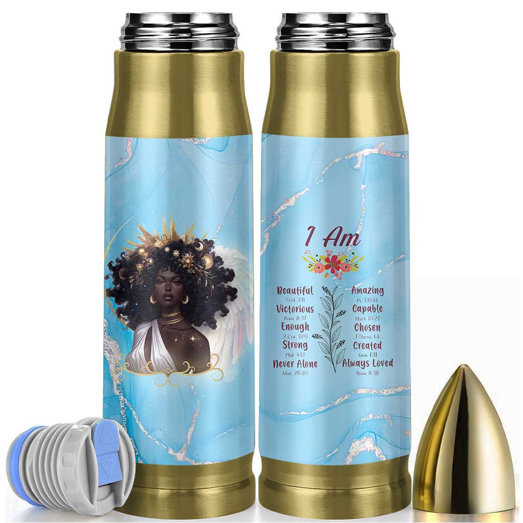 Christian Gifts for Black Women Bullet Tumbler African American Afro Black Girl Encouragement Religious Gift - Wonder Print Shop