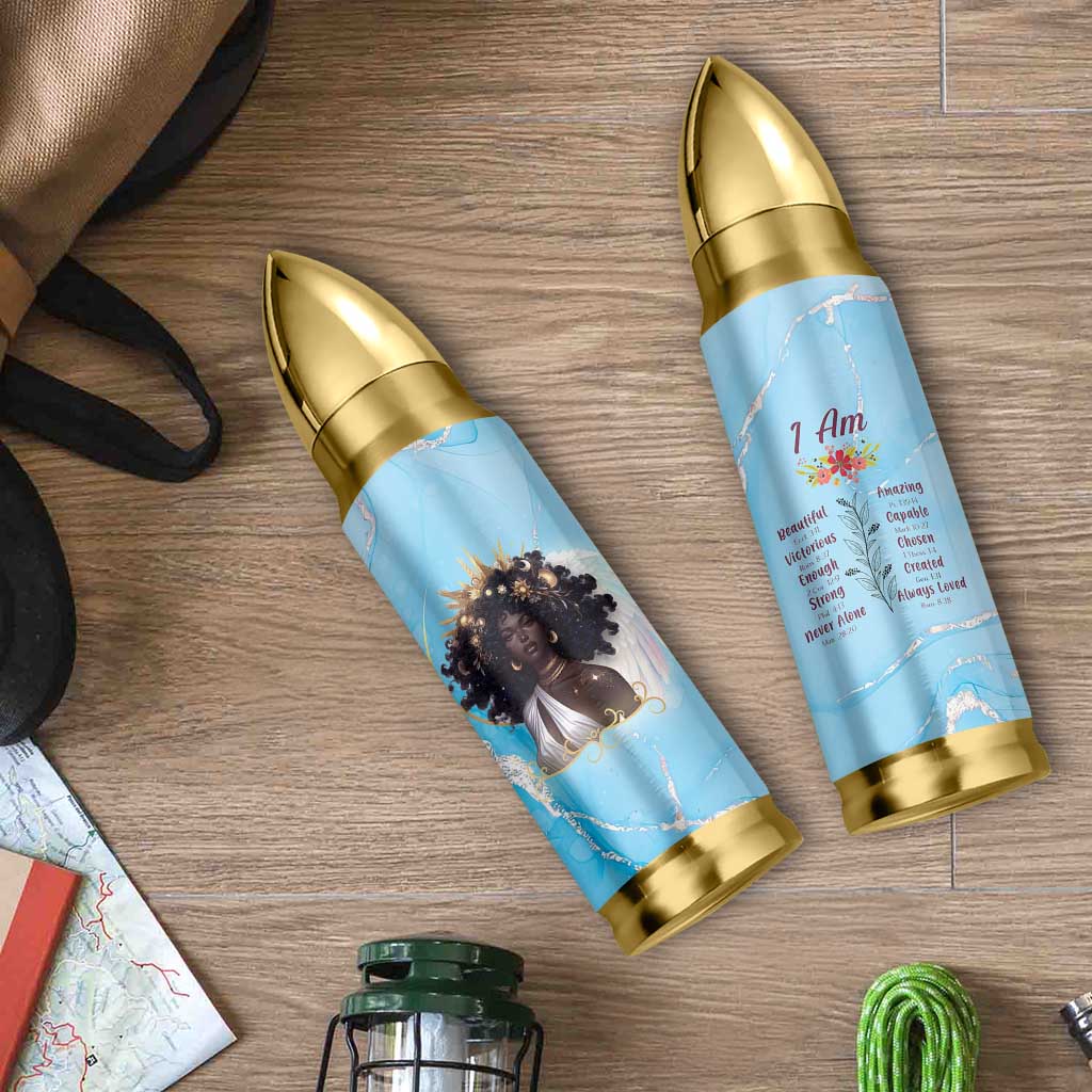 Christian Gifts for Black Women Bullet Tumbler African American Afro Black Girl Encouragement Religious Gift - Wonder Print Shop