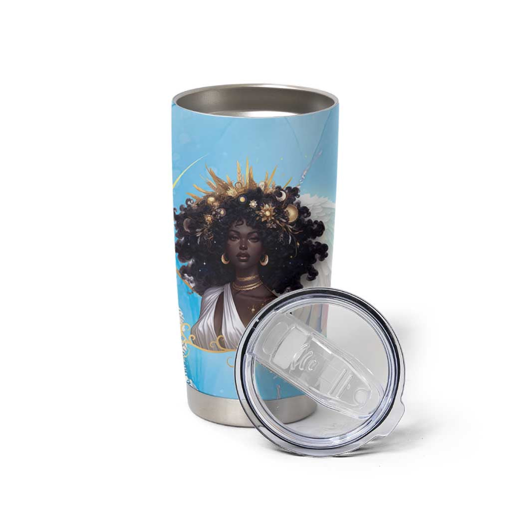 Christian Gifts for Black Women Tumbler Cup African American Afro Black Girl Encouragement Religious Gift - Wonder Print Shop