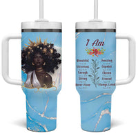 Christian Gifts for Black Women Tumbler With Handle African American Afro Black Girl Encouragement Religious Gift - Wonder Print Shop