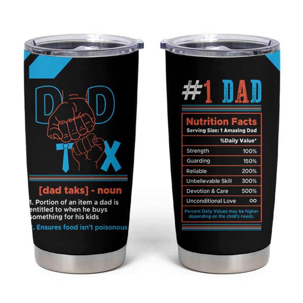 Dad Tax Tumbler Cup Funny Birthday Christmas Gift For Men Stepdad Bonus Dad Uncle - Wonder Print Shop