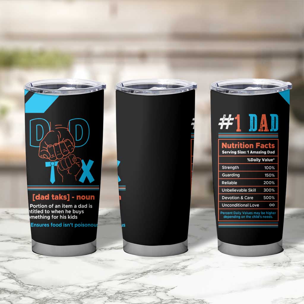 Dad Tax Tumbler Cup Funny Birthday Christmas Gift For Men Stepdad Bonus Dad Uncle - Wonder Print Shop