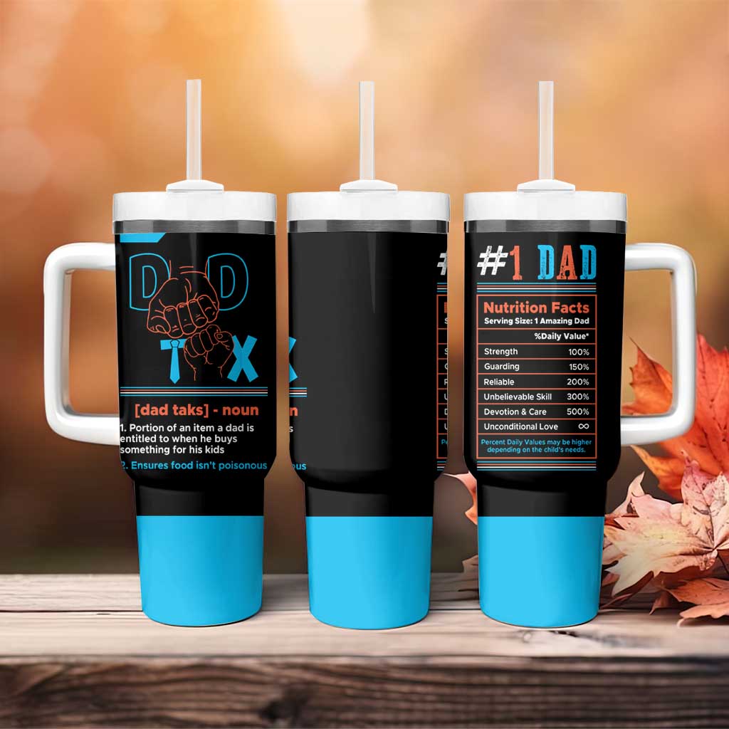 Dad Tax Tumbler With Handle Funny Birthday Christmas Gift For Men Stepdad Bonus Dad Uncle - Wonder Print Shop