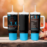 Dad Tax Tumbler With Handle Funny Birthday Christmas Gift For Men Stepdad Bonus Dad Uncle - Wonder Print Shop