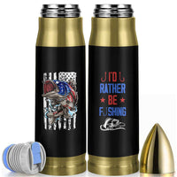 Fishing Gifts Bullet Tumbler Id Rather Be Fishing Bass Fish American Flag