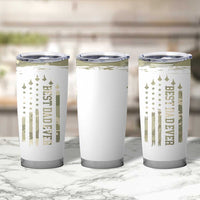 Fathers Day Dad Tumbler Cup Best Dad Ever Camo American Flag USA Camouflage