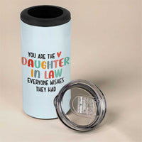Love Gifts For Daughter In Law 4 in 1 Can Cooler Tumbler Wedding Day Gift From Mother In Law