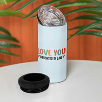 Love Gifts For Daughter In Law 4 in 1 Can Cooler Tumbler Wedding Day Gift From Mother In Law