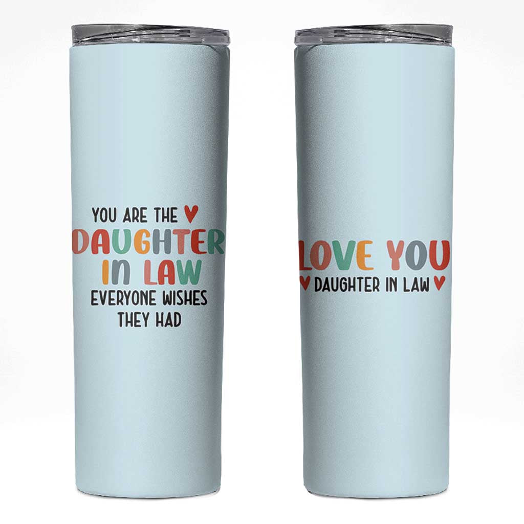 Love Gifts For Daughter In Law Skinny Tumbler Wedding Day Gift From Mother In Law