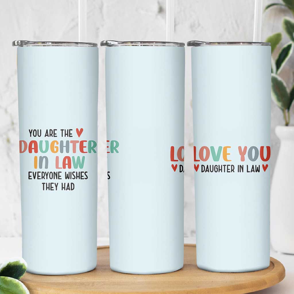 Love Gifts For Daughter In Law Skinny Tumbler Wedding Day Gift From Mother In Law