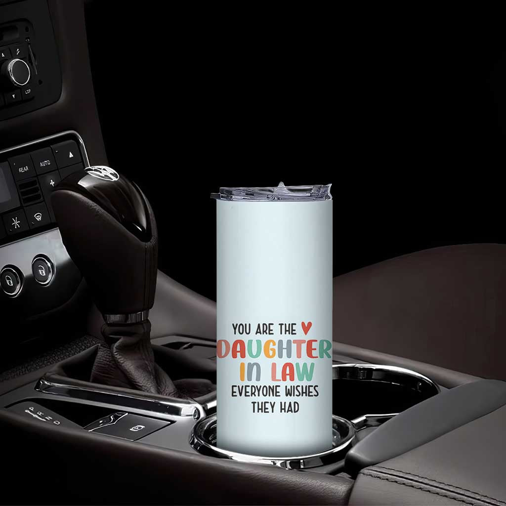 Love Gifts For Daughter In Law Skinny Tumbler Wedding Day Gift From Mother In Law