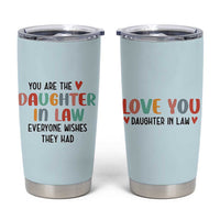 Love Gifts For Daughter In Law Tumbler Cup Wedding Day Gift From Mother In Law