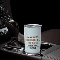 Love Gifts For Daughter In Law Tumbler Cup Wedding Day Gift From Mother In Law