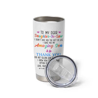Gifts For Daughter In Law Tumbler Cup Funny Wedding Day Gift From Mother In Law