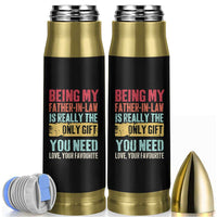 Father In Law Gift Bullet Tumbler Retro Funny Being My Father-in-law