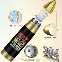 Father In Law Gift Bullet Tumbler Retro Funny Being My Father-in-law