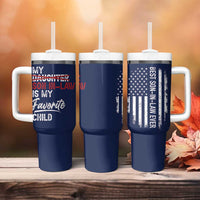 My Son In Law Is My Favorite Child Tumbler With Handle Funny Gift For Mother-in-Law Father-in-Law USA Flag