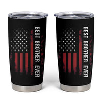 Best Brother Ever Tumbler Cup Retro US Flag Gifts From Sisters Siblings