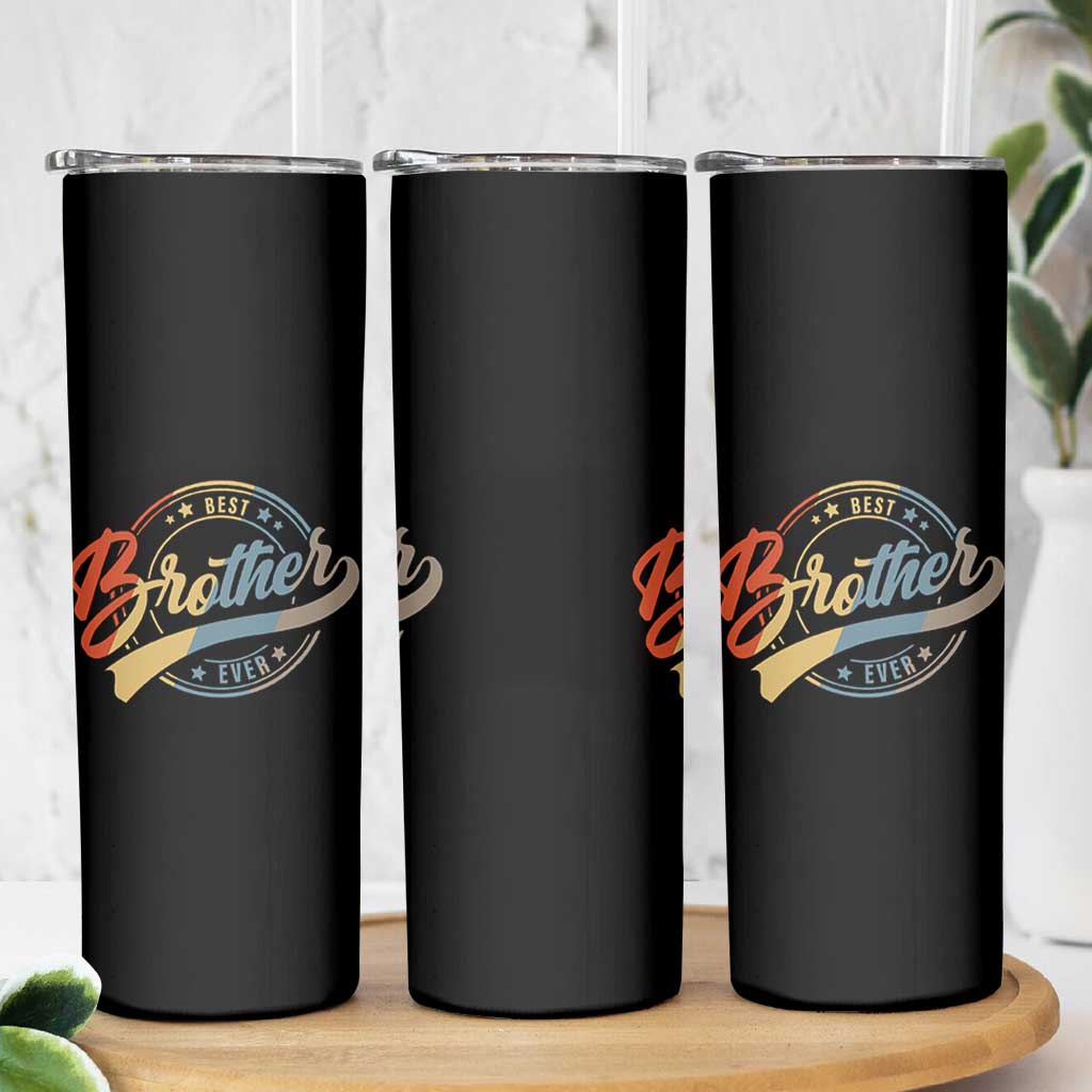 Best Brother Ever Skinny Tumbler Retro Vintage Gifts From Sisters Siblings