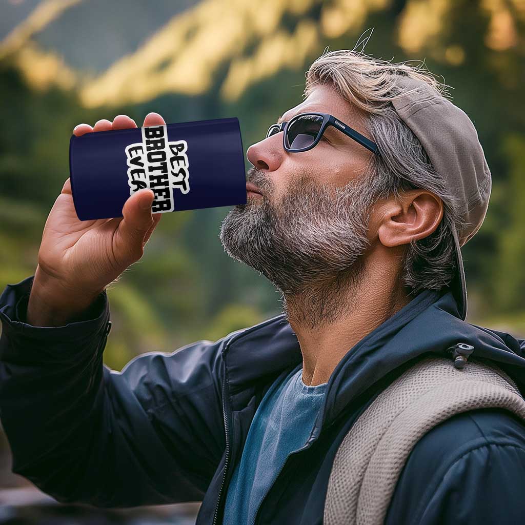 Best Brother Ever 4 in 1 Can Cooler Tumbler Gifts From Sisters Siblings