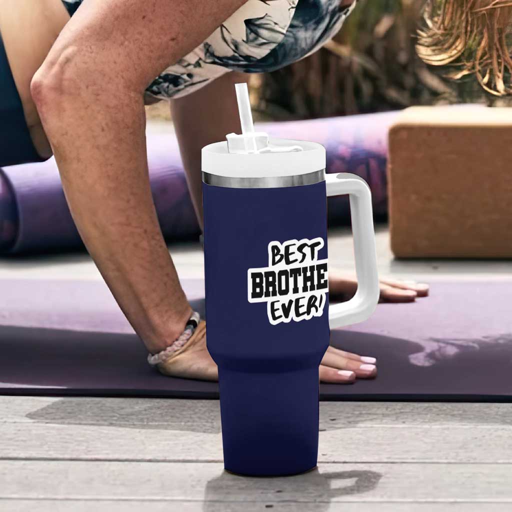 Best Brother Ever Tumbler With Handle Gifts From Sisters Siblings