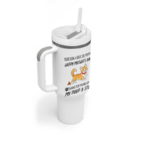 Dog Mom Gifts Tumbler With Handle Thanks For Picking Up My Poop Funny Mothers Day Gift For Dog Lovers