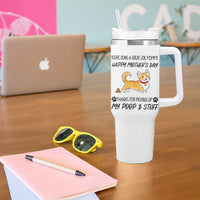 Dog Mom Gifts Tumbler With Handle Thanks For Picking Up My Poop Funny Mothers Day Gift For Dog Lovers